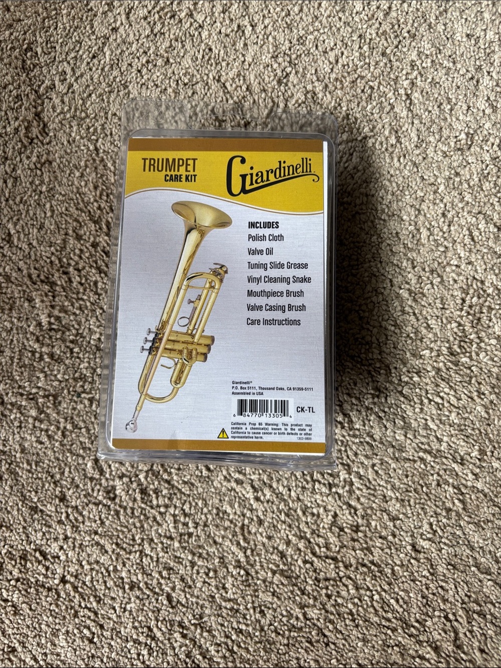 Trumpet Care Kit - Gold